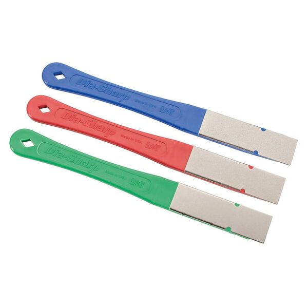 DMT Set di Lime Piatte Diamantate 3 pz Dia-Sharp 325/600/1200 Grana