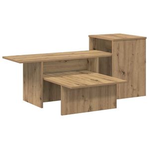 vidaXL Tavolo consolle Rovere artigianale 91,5 x 35 x 38,5 cm