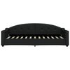 vidaXL Divano Letto Estraibile con Cassetti Nero 80x200 cm in Tessuto