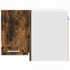 vidaXL Armadio pensile Rovere Affumicato e Bianco 57 x 57 x 40 cm