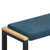 vidaXL Cuscino per panchina Velluto (V) Blu Profondit&agrave; 35 cm