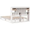 vidaXL Letto Libreria senza Materasso Bianco 160x200 cm Legno di Pino