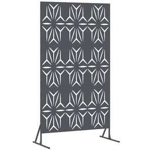 vidaXL Schermo per Privacy 100 x 50 x 180 cm Acciaio Antracite