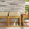 vidaXL Cuscino da Sedia Esterno Beige 40 x 40 x 8 cm 100% Poliestere