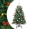 vidaXL Albero di Natale artificiale con 150 LED Verde 120 cm
