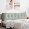 vidaXL Cuscino per Schiena Grigio chiaro 180 x 24 x 50 cm Velluto