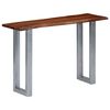 vidaXL Tavolo Consolle 115x35x76 cm Legno Massello e Ferro