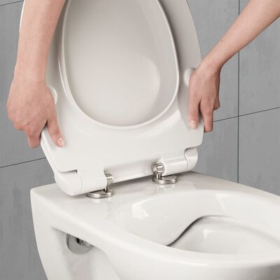 CORNAT Tavoletta WC Chiusura Ammortizzata PREMIUM 3 Duroplast Bianco