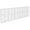 vidaXL Gabbione con Copertura in Acciaio Zincato 600x30x200 cm