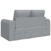 vidaXL Divano letto 60cm Grigio chiaro Tessuto