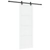 vidaXL Porta scorrevole Bianco e Nero 83 x 232 cm
