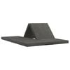 vidaXL Divano Letto Pieghevole 140 x 67 x 15 cm Grigio Scuro