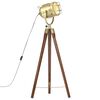 vidaXL Lampada da Terra a Treppiede Legno Massello di Mango 97 cm