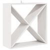 vidaXL Portabottiglie 2 pcs Bianco 62 x 25 x 62 cm Pino massello