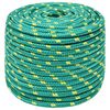 vidaXL Corda multiuso 14 mm 100 m Verde PP 1275 kg Carico massimo
