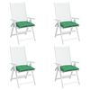 vidaXL Cuscini per Sedia 4 pz 40x40x7 cm in Tessuto Oxford Verde