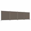 vidaXL Divisorio a 4 Pannelli Antracite 698x180 cm Tessuto