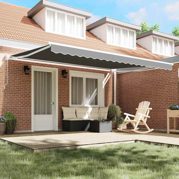 vidaXL Tenda da Sole Bianco 4,5 &times; 3 m Metallo