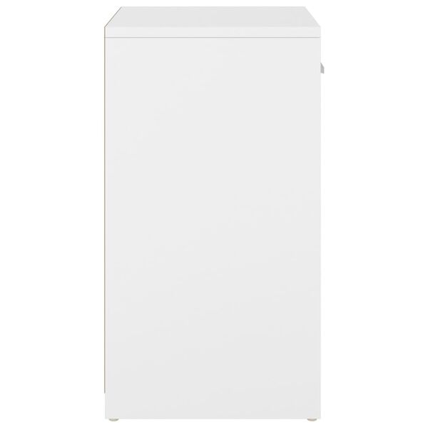 vidaXL Panca Porta Scarpe Bianca Rovere Sonoma 94,5x31x57 Multistrato