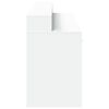 vidaXL Scrivania con Luci LED Bianca 160x55x91 cm in Legno Multistrato