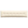 vidaXL Cuscino per Schiena Crema 200 x 50 cm Tessuto in Cords