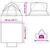 vidaXL Tenda Familiare a Cupola 6 Persone Arancione Impermeabile