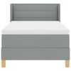 vidaXL <strong>Letto a Molle< / strong> Grigio chiaro 90 x 200 cm
