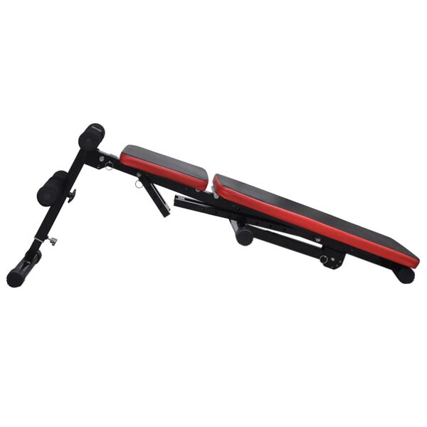 vidaXL Panca Reclinabile con Bilanciere e Set di Manubri da 60,5 kg