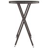 vidaXL Set Bistrot Giardino 3 pz Polyrattan e Vetro Temperato Marrone