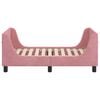vidaXL Struttura letto per bambini con testata Rosa 70 x 140 cm
