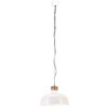 vidaXL Lampada a Sospensione Industriale 58 cm Bianca E27