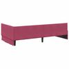 vidaXL Cornice del letto ad angolo Rosso Vino 80 cm x 200 cm Velluto