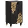 vidaXL Credenza con porta Nero 40 x 33 x 75 cm Legno di mango massello