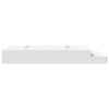 vidaXL Struttura letto con contenitore Bianco 120 cm Legno multistrato