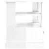 vidaXL Tavolino Bianco Lucido 50x50x60 cm in Legno Multistrato