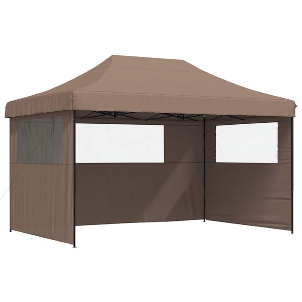 vidaXL Tenda Party Marrone 292 x 440 x 315 cm Tessuto Oxford