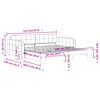 vidaXL Divano Letto con Letto Estraibile Grigio Scuro 100x200 Velluto