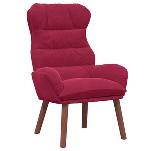 vidaXL poltrona Rosso Vino 69 x 74 x 93 cm Velluto
