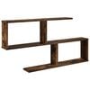 vidaXL Scaffale da parete Rovere Fumo 100 x 12 x 50,5 cm