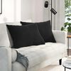 vidaXL Cuscini da Divano 2 pcs Nero 70 x 50 cm Tessuto in Cords