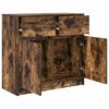 vidaXL Credenza con Cassetto Rovere Fumo 80x34x76 cm in Truciolato