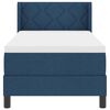vidaXL Letto a molle con materasso Blu 200 x 80 cm Poliestere
