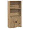 vidaXL Libreria Rovere Artigianale 60x24x120 cm in Truciolato