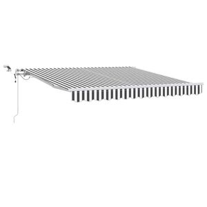 vidaXL Tenda Retrattile Automatica LED Antracite e Bianco 300x250 cm