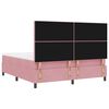vidaXL Letto a molle con materasso Rosa 180 x 200 cm Velluto
