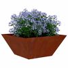 vidaXL Vaso da giardino Ruggine 35 x 35 x 15 cm