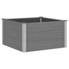 vidaXL Letto Rialzato da Giardino in WPC 100x100x54 cm Grigio