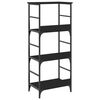 vidaXL Libreria Nera 50x33x117,5 cm in Legno Multistrato