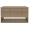 vidaXL Scatola per Cuscini da Esterno Beige 100x55x55,5 cm Polyrattan