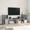 vidaXL Mobili TV Muro 2pz Grigio Cemento 75x30x50 cm Legno Multistrato